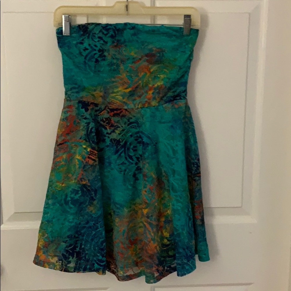 As U Wish Multicolored Lacy Dress